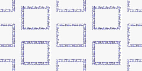 trendy stripes pattern Vector blue line hand drawn seamless