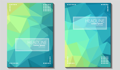 Vector low poly Natural gradient background wallpaper Cover Book, Annual, Report Brochure, landng page, web.