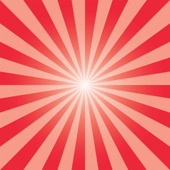 Red sunburst background template. Rectangular recto backdrop. Sun rays pattern. imperial red sunbeam background design for various purposes.