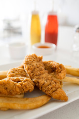 Chicken Strips and French Fries