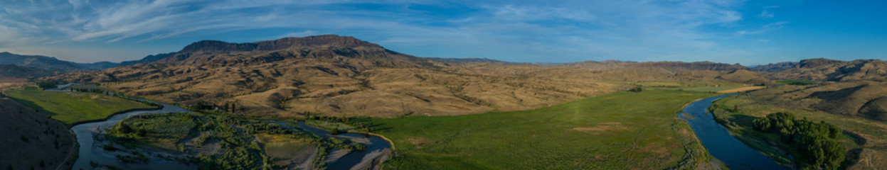 Homestead Farm on the John Day River Valley in the Summer