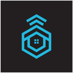Smart Home vector icon illustration. Smart home symbol icon.