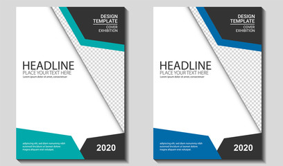 Cover, Brochure , Report Book, Flyer Template Mockup. Design Vector Graphic EPS10
