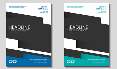 Cover, Brochure , Report Book, Flyer Template Mockup. Design Vector Graphic EPS10