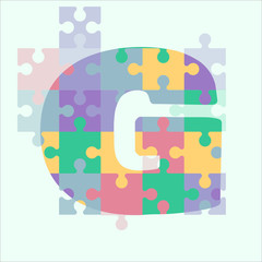 Alphabet puzzle G
