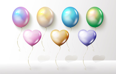Obraz na płótnie Canvas Metallic texture balloon for party and celebration use