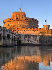 Castel Sant'angelo al tramonto
