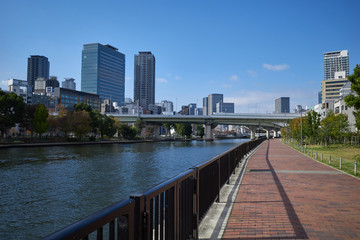 大阪_大川右岸の緑道