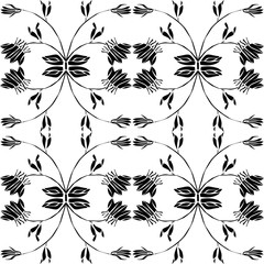 Seamless floral background. Wallpaper vintage flower pattern.