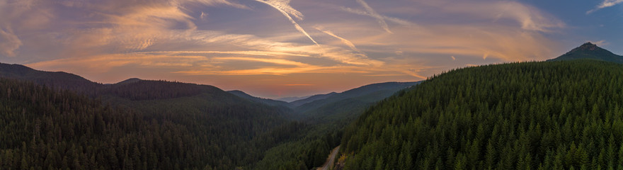 Gifford Pinchot National Forest Cascade Mountains near Mt. St. Helens Beautiful River Valley