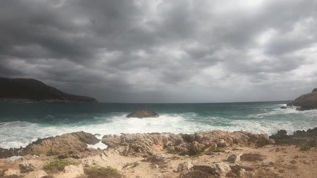 Windy beach