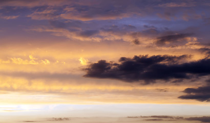 Fototapeta na wymiar sky during sunset
