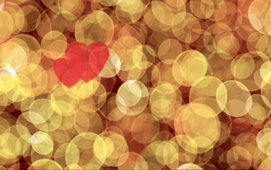 Abstract gold bokeh background. Celebration lights background.