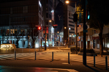 深夜の梅田_茶屋町（無人）