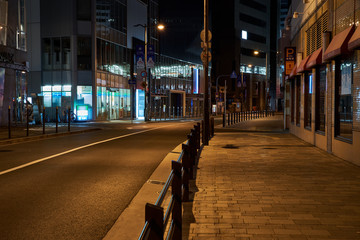 深夜の梅田_茶屋町（無人）