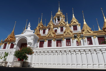 Naklejka premium Loha Prasat Temple Wat Ratchanadda Bangkok Thailand