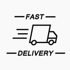 Online delivery service concept, online order tracking, delivery home and office. Warehouse, truck,. Vector illustration.