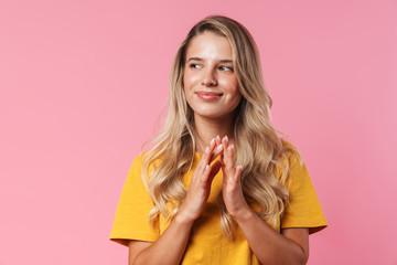 Cunning positive young woman