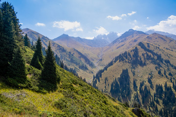 Fototapeta premium mountain landscape with blue sky