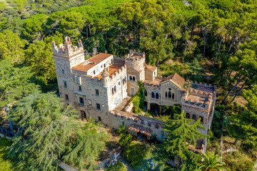 Fototapeta na wymiar Castell de Can Jaumar in Cabrils Catalonia, Spain