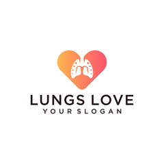 love Lungs logo designs and business card
