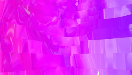 Purple shiny abstract background bright color 3d render
