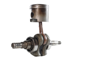  old piston and connecting rod