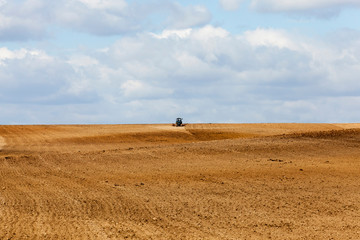 one old tractor