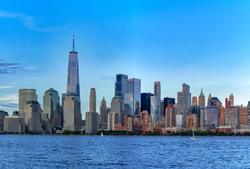 Fototapeta na wymiar Lower Manhattan skyline, New York City