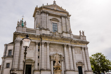 Solothurn, Kathedrale, St. Ursen-Kathedrale,  Altstadt, Stadt, Altstadthäuser, Barockkirche, Barock, Stadtrundgang, Baseltor, Sommer, Schweiz
