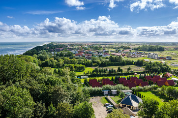 A summer resort Gaski seen from the lighthouse, Poland © Dejan Gospodarek