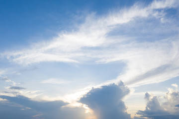 blue sky with cloud