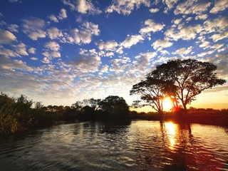 Pantanal sunset view
