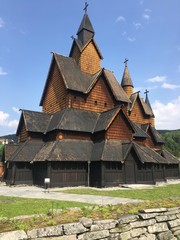 Fototapeta na wymiar Alte Kirche in Norwegen 