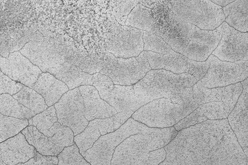 Old cement wall crack for background and design