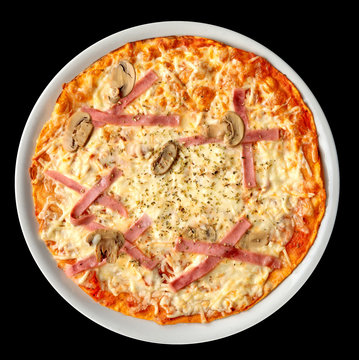 Pizza champi&ntilde;ones y beicon