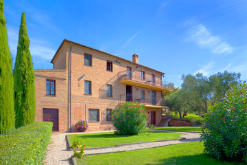Beautiful country house with park in Tuscany. Italy.