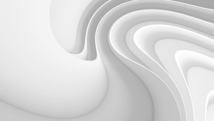Abstract Concept Background. White Wave Texture - 373952861