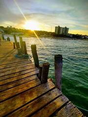 Obraz premium Por do sol na praia 