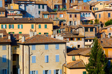 Fototapeta na wymiar Old town impressions in Umbria, Perugia, Italy.