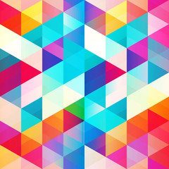 Bright triangle seamless pattern.