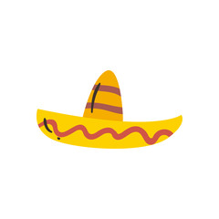 mexican hat free form style icon vector design