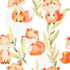 Aquarell Fuchsmuster. © Tapilipa