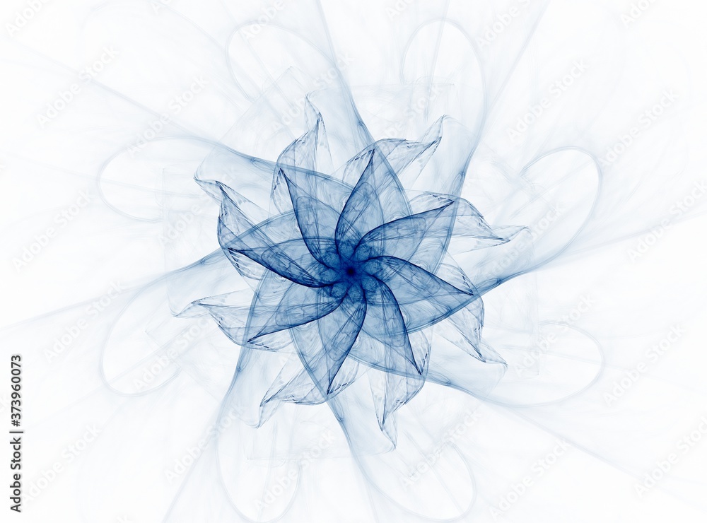 Aufkleber abstract fractal patterns and shapes. space geometry. dynamic flowing forms with spirals. mysterious