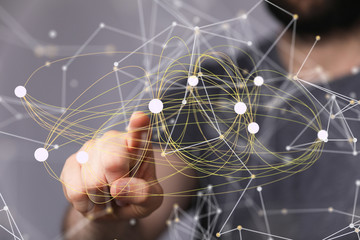 internet net and data digital concept.