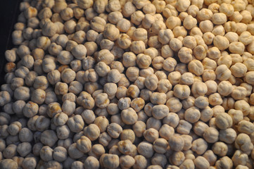 dried chickpeas food background
