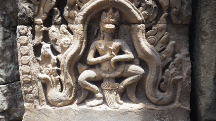 Throwback trip in Cambodia Siem Reap. Cambodia Siem Reap－July 25, 2016: Ancient architecture and natural scenery in Angkor Wat Cambodia. Photo taken in Pre Rup, East Mebon, Ta Som, Neak Pean, and Prah