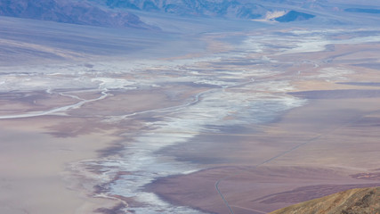 aerial view of the desert