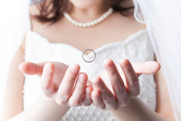結婚指輪と花嫁