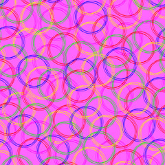 Color circles. Abstract seamless pattern.